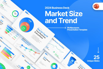 Market Size and Market Trend PowerPoint Template
